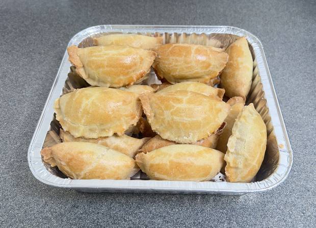 Sausage rolls in a hamper